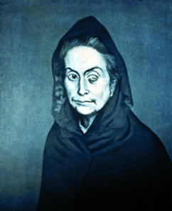 A work from Picasso's blue period. I call it, "What My Lady Bits Probably Looked Like While on Estrace"